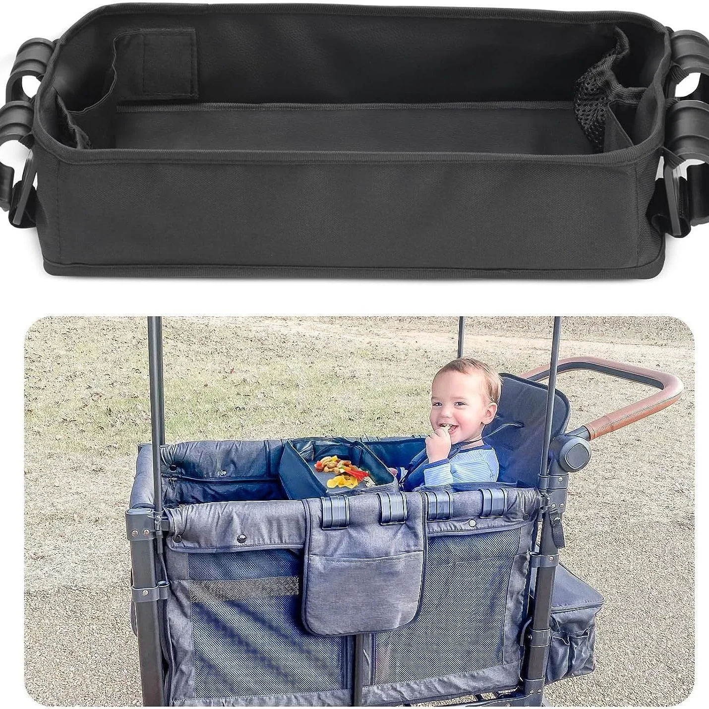 Tray For Stroller Stroller Cup Holder Organizer Tray For Snacks Waterproof Faux Leather Side Cup Holders & Mesh Pockets For Kids
Tray For Stroller Stroller Cup Holder Organizer Tray For Snacks Waterproof Faux Leather Side Cup Holders & Mesh Pockets For Kids