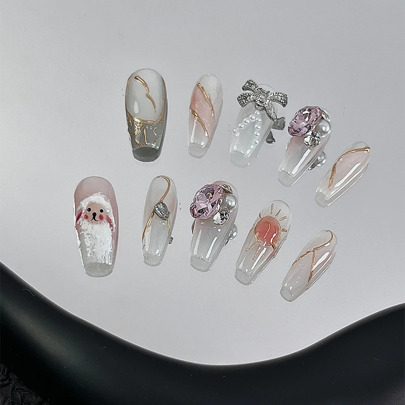 Aries | Constellation Joint Series Fairy Temperament Baa Baa Hand-painted Manicure Wearing A Flashing Bow Fake Nails
Aries | Constellation Joint Series Fairy Temperament Baa Baa Hand-painted Manicure Wearing A Flashing Bow Fake Nails