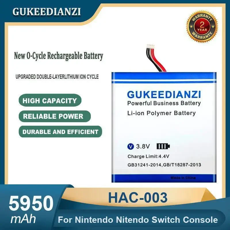 High Capacity 5950mAh HAC-003 Game Console Battery For Nintendo Nitendo Switch Console
High Capacity 5950mAh HAC-003 Game Console Battery For Nintendo Nitendo Switch Console