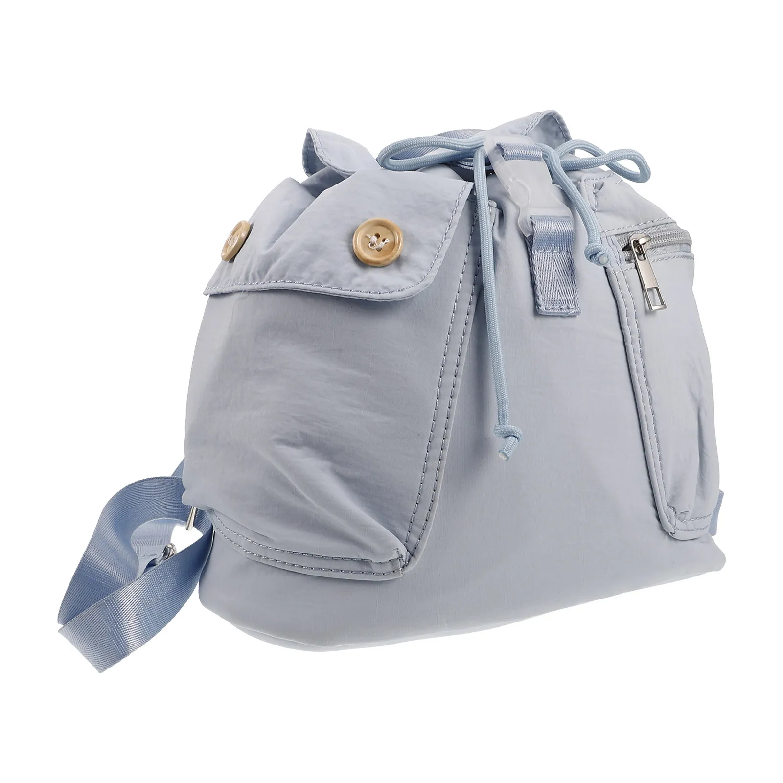 Chic Drawstring Sports Backpack for Women Canvas Gym Yoga Mat Carrier Small Versatile Anti Theft Backpack Sky Blue
Chic Drawstring Sports Backpack for Women Canvas Gym Yoga Mat Carrier Small Versatile Anti Theft Backpack Sky Blue