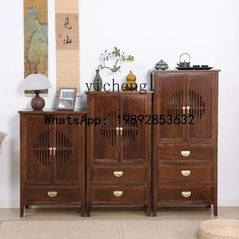 GZ New Chinese Style Solid Wood Vintage Living Room Storage Cabinet Bedroom Organizer Simple Sideboard with Doors
GZ New Chinese Style Solid Wood Vintage Living Room Storage Cabinet Bedroom Organizer Simple Sideboard with Doors