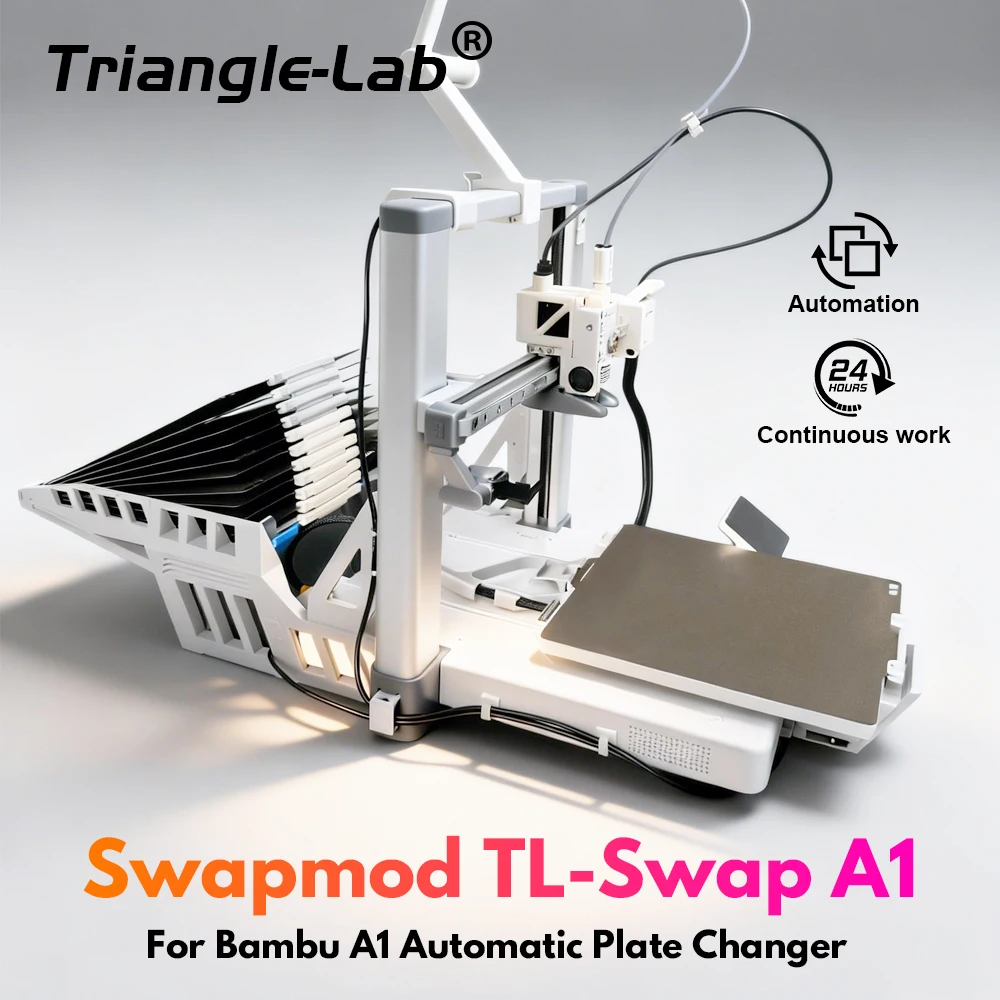 Trianglelab Swapmod TL-Swap A1 for BambuLab A1 3D Printer A1 Upgrades Automatic Plate Change Kit 3D Printing Farm Automation
Trianglelab Swapmod TL-Swap A1 for BambuLab A1 3D Printer A1 Upgrades Automatic Plate Change Kit 3D Printing Farm Automation