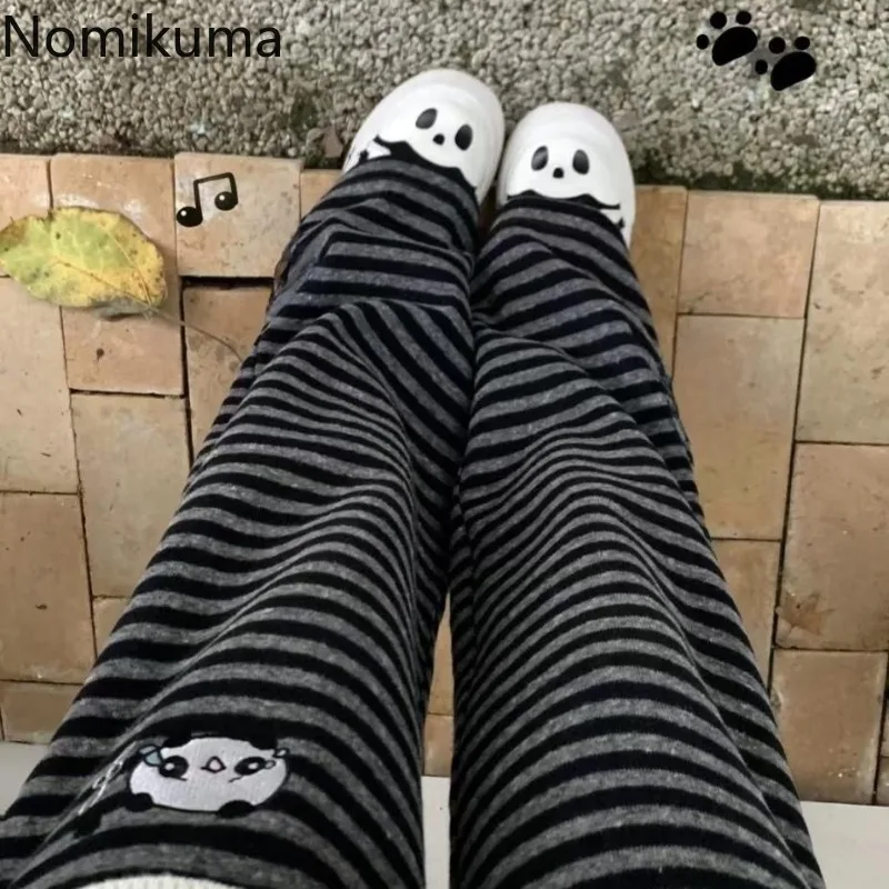 Panda Embroidery Y2k Pants for Women Streetwear Casual Fashion Striped Trousers High Waist Straight Pantalon Femme New Bottoms
Panda Embroidery Y2k Pants for Women Streetwear Casual Fashion Striped Trousers High Waist Straight Pantalon Femme New Bottoms
