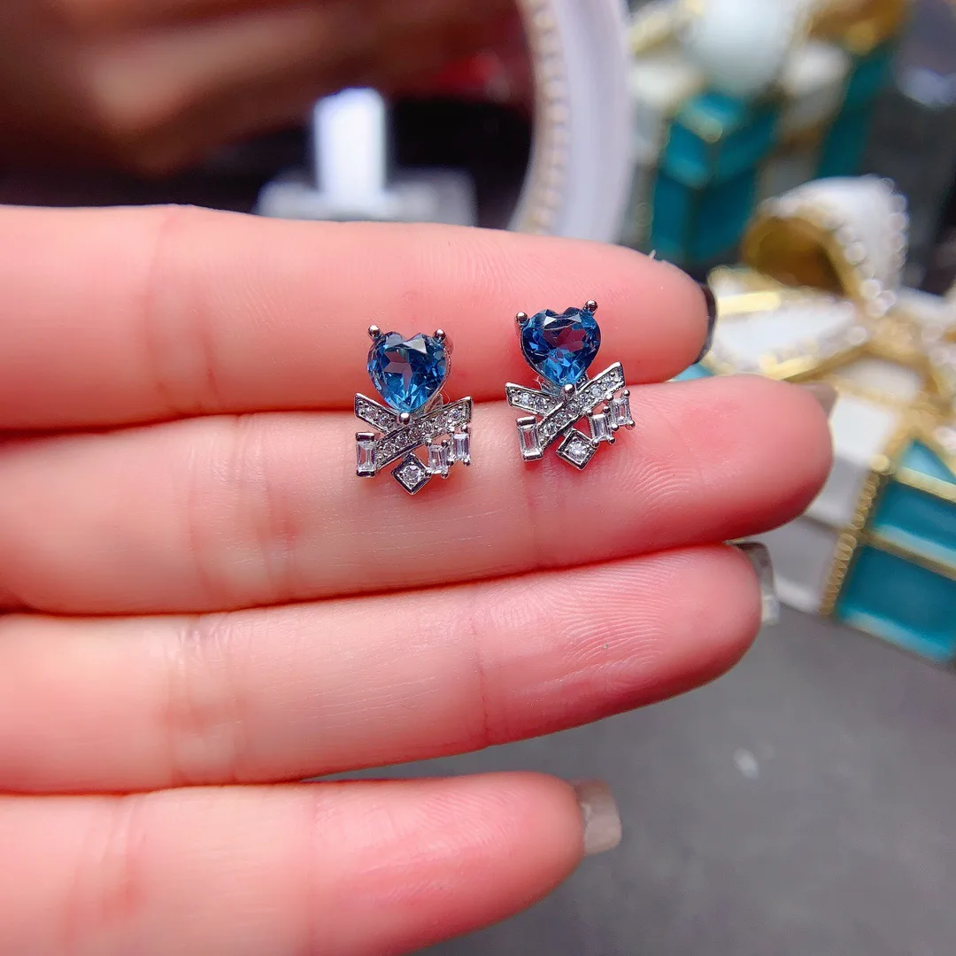 New Model Heart Shaped Natural Topaz Earrings S925 Pure Silver Trendy Fashion Gemstone Daily Wear Jewelry
New Model Heart Shaped Natural Topaz Earrings S925 Pure Silver Trendy Fashion Gemstone Daily Wear Jewelry