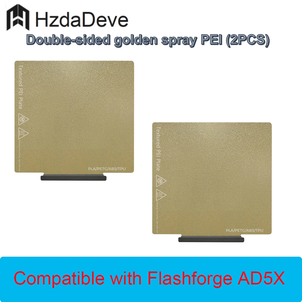 Двусторонняя охлаждающая пластина HzdaDeve Cool Plate/Golden/PEO/PET с ручкой для FLASHFORGE AD5X/5M/5M Pro, низкотемпературная, для холодной печати
Двусторонняя охлаждающая пластина HzdaDeve Cool Plate/Golden/PEO/PET с ручкой для FLASHFORGE AD5X/5M/5M Pro, низкотемпературная, для холодной печати