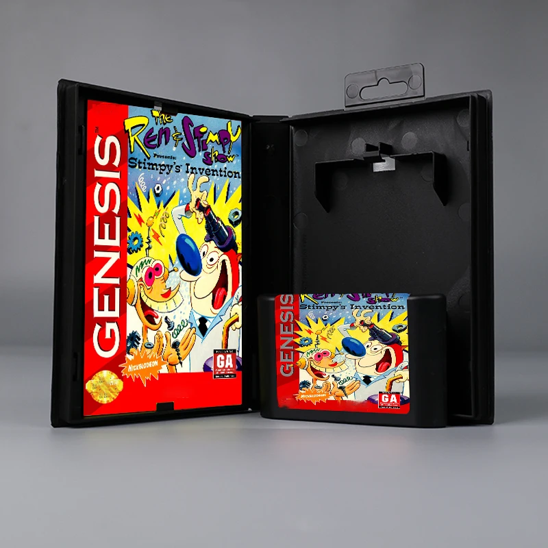 The Ren & Stimpy Show Presents Stimpy's Invention USA/EUR cover 16bit MD game card with box manual for Sega Genesis Megadrive
The Ren & Stimpy Show Presents Stimpy's Invention USA/EUR cover 16bit MD game card with box manual for Sega Genesis Megadrive
