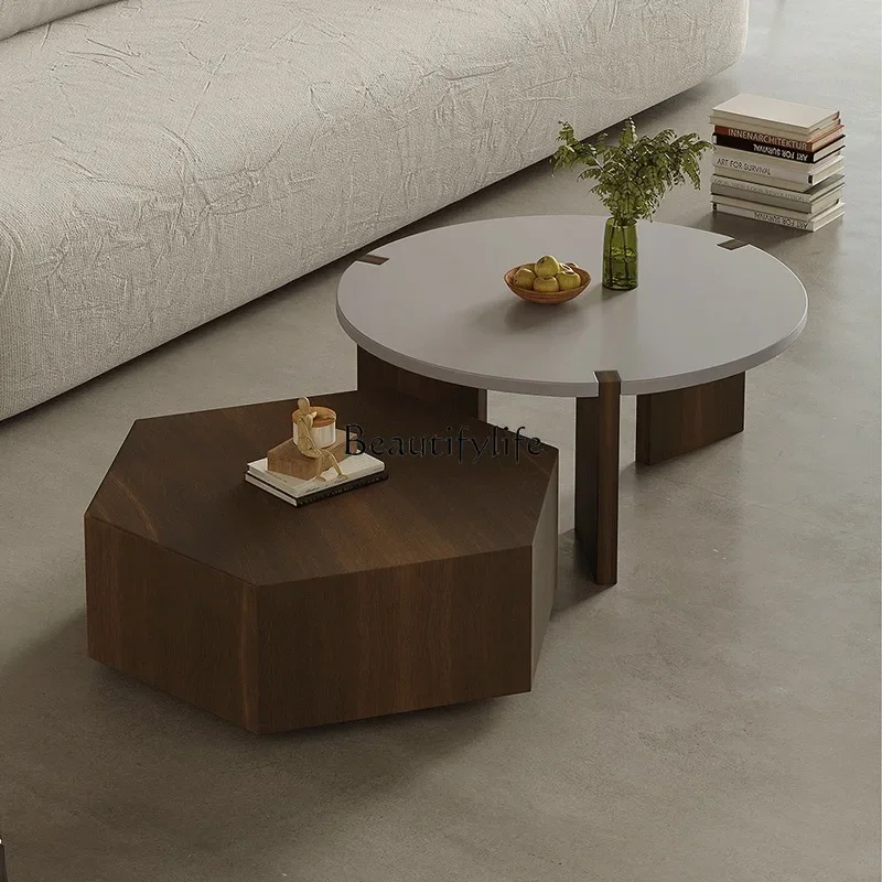 yj32 Modern simple household living room coffee table combination round small apartment
yj32 Modern simple household living room coffee table combination round small apartment