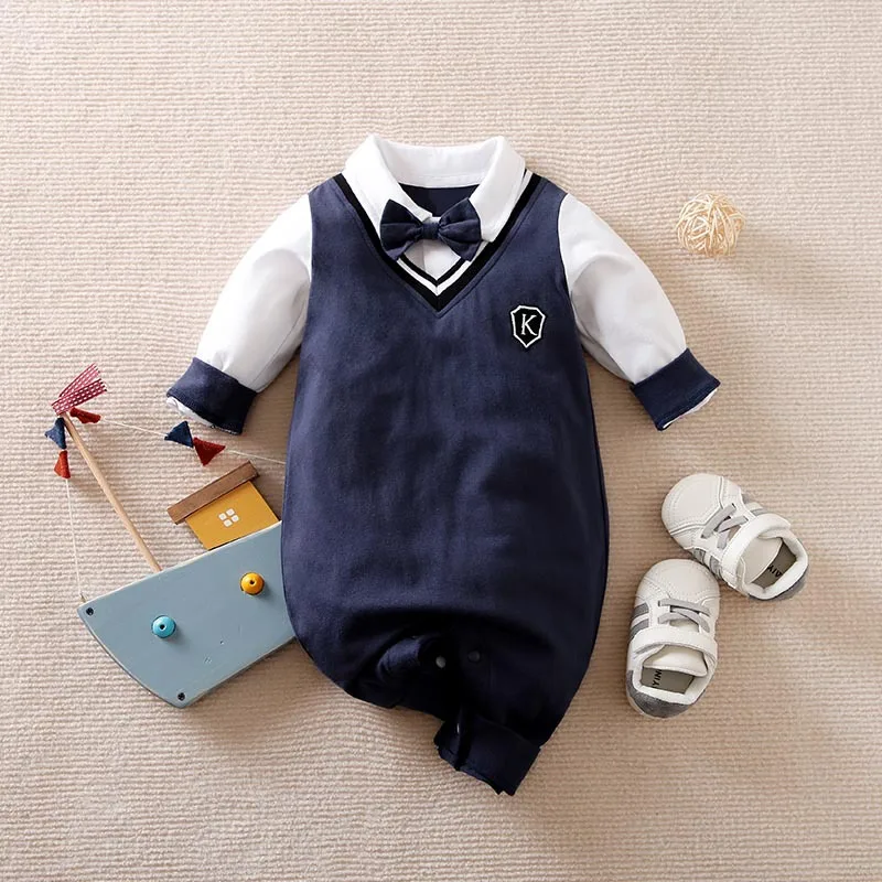 Keescewow New Style Baby College Style Jumpsuit Newborn Baby Fashion Gentleman Formal Bodysuit
Keescewow New Style Baby College Style Jumpsuit Newborn Baby Fashion Gentleman Formal Bodysuit