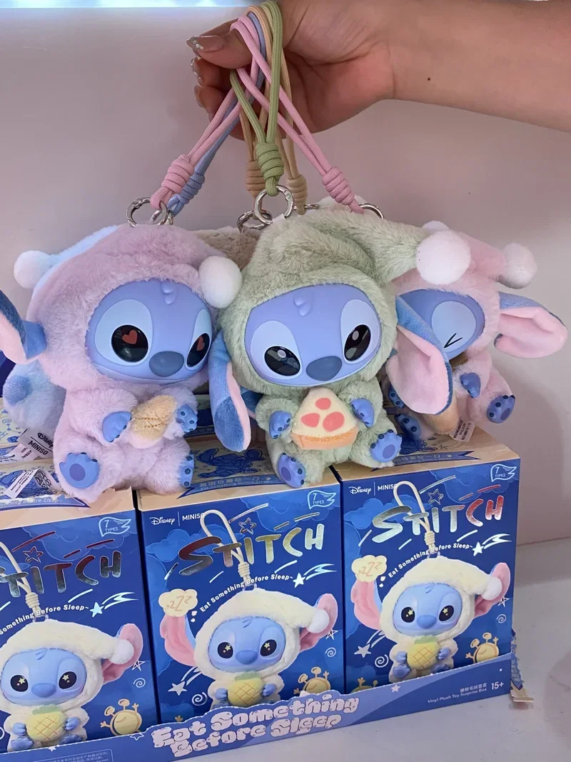 Hot MinisoStitch Eat Some Thing Before Sleep Series Vinyl Blind Box Bag Pendant Cute Doll Mystery Box Toy kids Gift
Hot MinisoStitch Eat Some Thing Before Sleep Series Vinyl Blind Box Bag Pendant Cute Doll Mystery Box Toy kids Gift