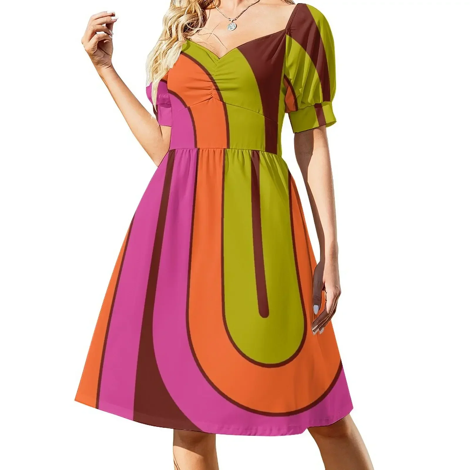 Retro Geometric Double Arch Design Sleeveless Dress elegant dresses plus sizes sexy dress for women clothes Dress
Retro Geometric Double Arch Design Sleeveless Dress elegant dresses plus sizes sexy dress for women clothes Dress