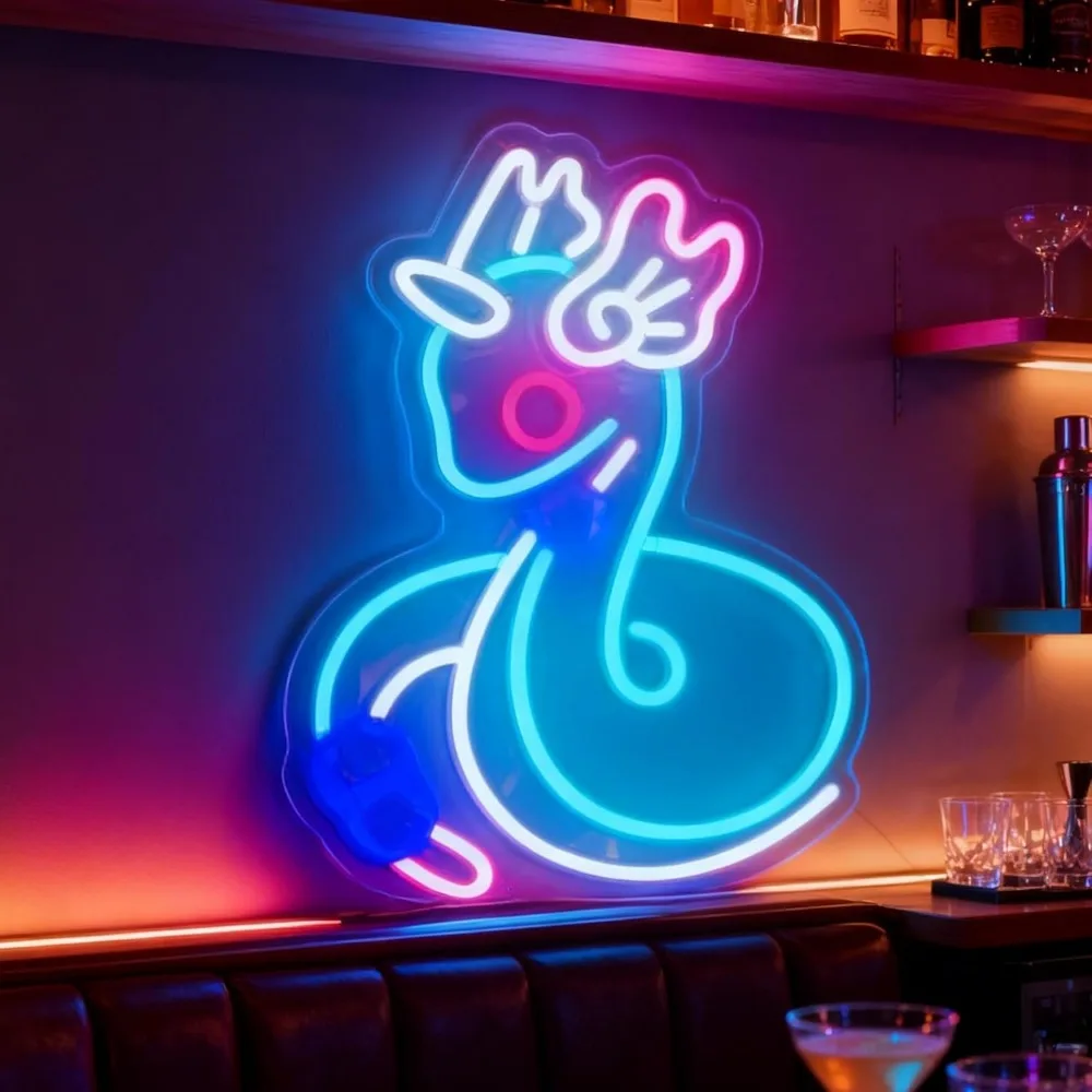 Cute Animal Shape LED Neon Light for Wall Dimmable Neon Sign USB Nursery Girls Room Bar Cafe Home Decor Pink Blue Art Light
Cute Animal Shape LED Neon Light for Wall Dimmable Neon Sign USB Nursery Girls Room Bar Cafe Home Decor Pink Blue Art Light