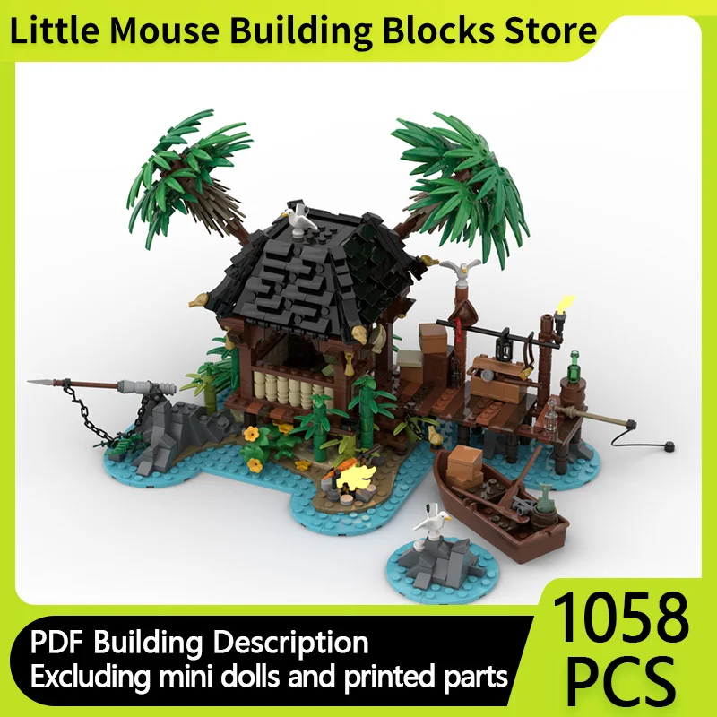 Medieval Castle Model MOC Building Bricks Pirate Island Cabin Modular Technology Gifts Holiday Assemble Children Toys Suit
Medieval Castle Model MOC Building Bricks Pirate Island Cabin Modular Technology Gifts Holiday Assemble Children Toys Suit