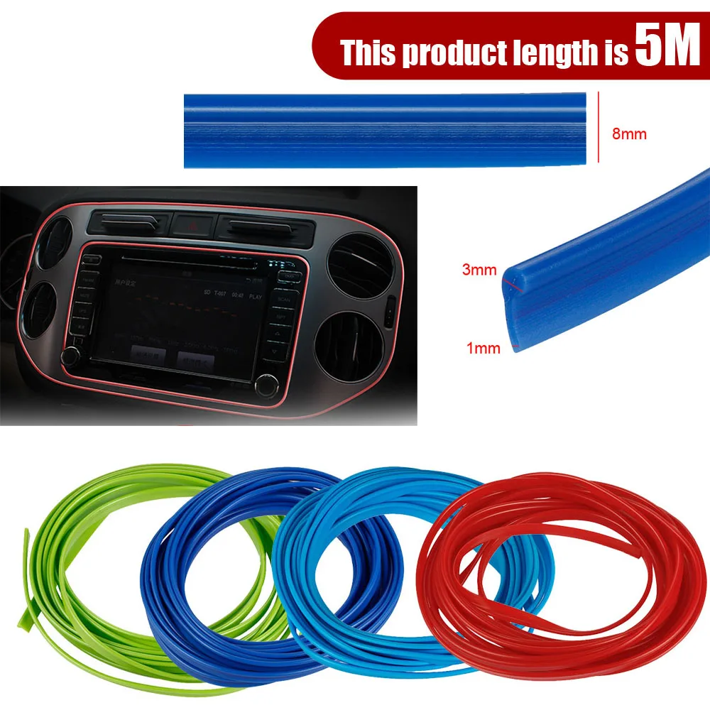 5M Car Interior Edge Decorative Line 3D Strips Styling Decoration Modification Line Decals Trims Stickers Interior Accessories
5M Car Interior Edge Decorative Line 3D Strips Styling Decoration Modification Line Decals Trims Stickers Interior Accessories