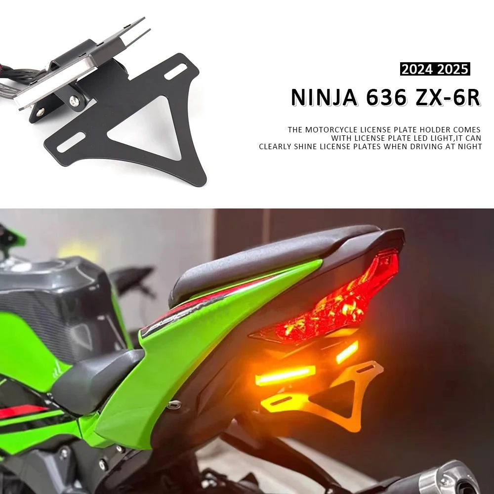 Motorcycle Rear Tail Tidy License Plate Holder Fender Eliminator Kit New For Kawasaki Ninja 636 ZX-6R ZX 6R ZX6R 2024 2025
Motorcycle Rear Tail Tidy License Plate Holder Fender Eliminator Kit New For Kawasaki Ninja 636 ZX-6R ZX 6R ZX6R 2024 2025