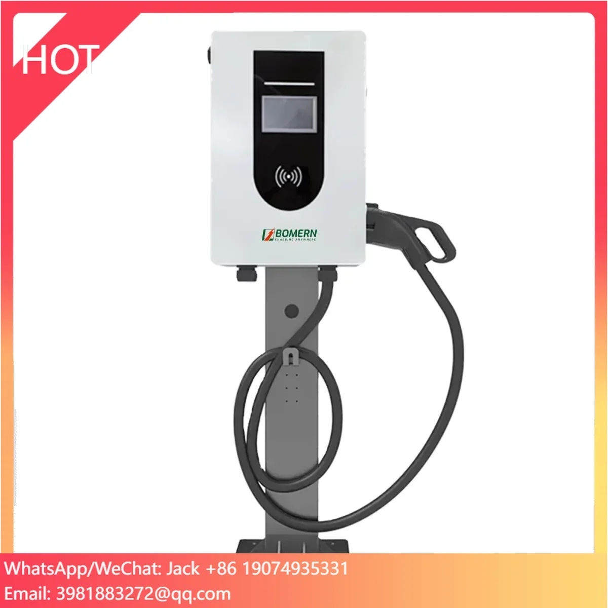 15kw IP54 Wall-mounted DC Charger Single Plug Charging Station With 4.3 Inch Screen CCS1/CCS2/GBT/CHADEMO
15kw IP54 Wall-mounted DC Charger Single Plug Charging Station With 4.3 Inch Screen CCS1/CCS2/GBT/CHADEMO