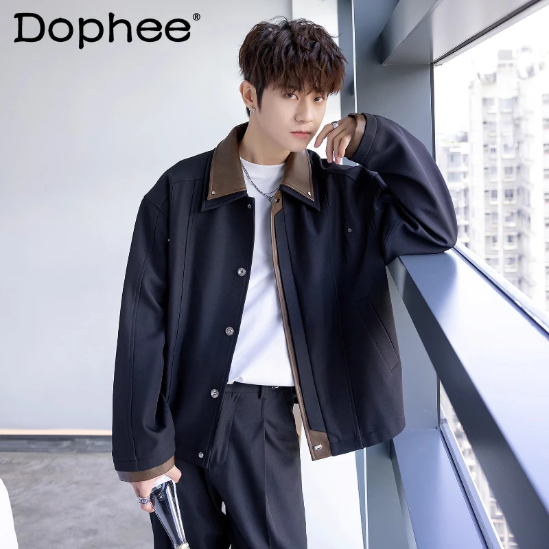 Men's Fashion 2025 Autumn New Stylish Double Collar Color Block Jackets Chic Coats Men's Trendy Long Sleeve Handsome Simple Tops
Men's Fashion 2025 Autumn New Stylish Double Collar Color Block Jackets Chic Coats Men's Trendy Long Sleeve Handsome Simple Tops