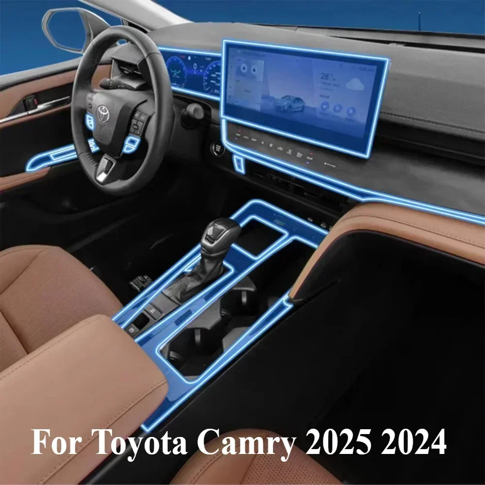 Для Toyota Camry 2025 2024, защитная пленка PPF, аксессуары для интерьера, прозрачная панель шестерни из ТПУ, навигационная наклейка на центральную консоль
Для Toyota Camry 2025 2024, защитная пленка PPF, аксессуары для интерьера, прозрачная панель шестерни из ТПУ, навигационная наклейка на центральную консоль