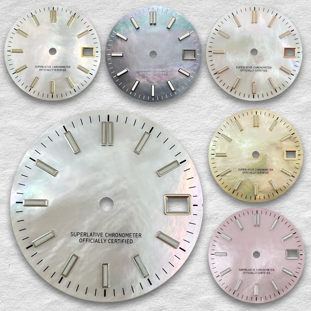 28.5mm S Logo Fritillaria Dial Fit NH35/NH36/4R/7S Japanese Movement Green Luminous Watch Modification Accessories
28.5mm S Logo Fritillaria Dial Fit NH35/NH36/4R/7S Japanese Movement Green Luminous Watch Modification Accessories