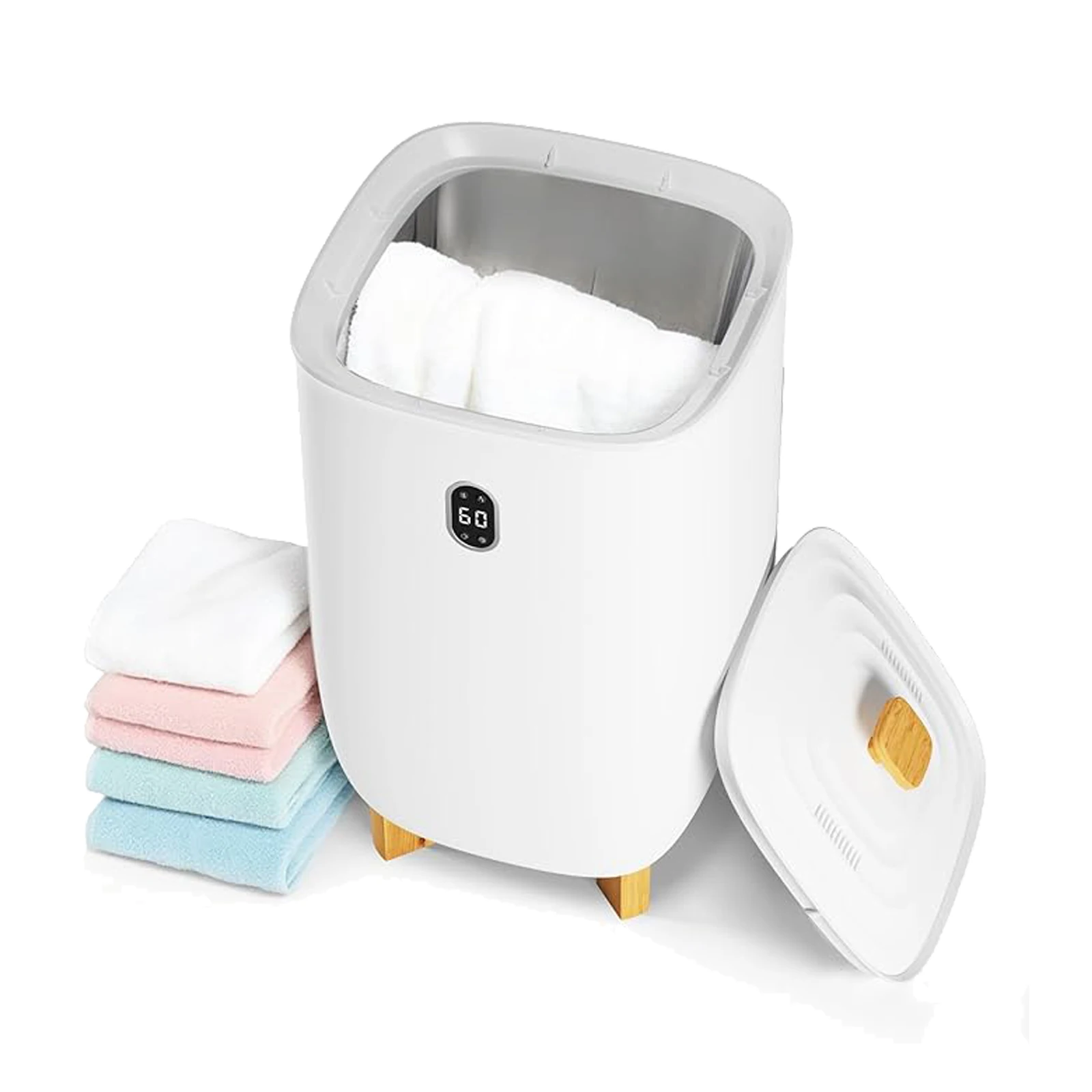 20/35L Towel Warmer Bucket, Large Capacity Hot Air Towel Dryer with Auto Heating, Timer & Auto Shut-Off, Warmers Bucket with Removable Lid, Fits Blankets & Bathrobes for Bathroom, Home
20/35L Towel Warmer Bucket, Large Capacity Hot Air Towel Dryer with Auto Heating, Timer & Auto Shut-Off, Warmers Bucket with Removable Lid, Fits Blankets & Bathrobes for Bathroom, Home