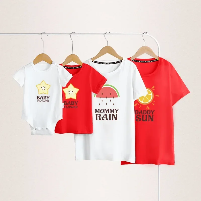 Kids Mother Daughter Clothes Family Matching Outfits Cotton T-shirt Cartoon Printed Tops Parent-child Outfits Summer Casual Tees
Kids Mother Daughter Clothes Family Matching Outfits Cotton T-shirt Cartoon Printed Tops Parent-child Outfits Summer Casual Tees