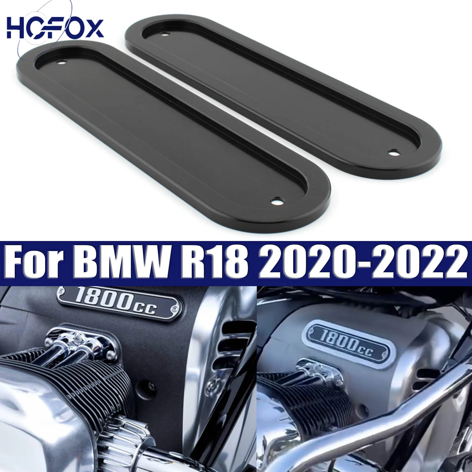 For BMW R18 2020-2022 2Pcs Chrome Black Aluminum Engine Side Mark Sign Cap Cover
For BMW R18 2020-2022 2Pcs Chrome Black Aluminum Engine Side Mark Sign Cap Cover