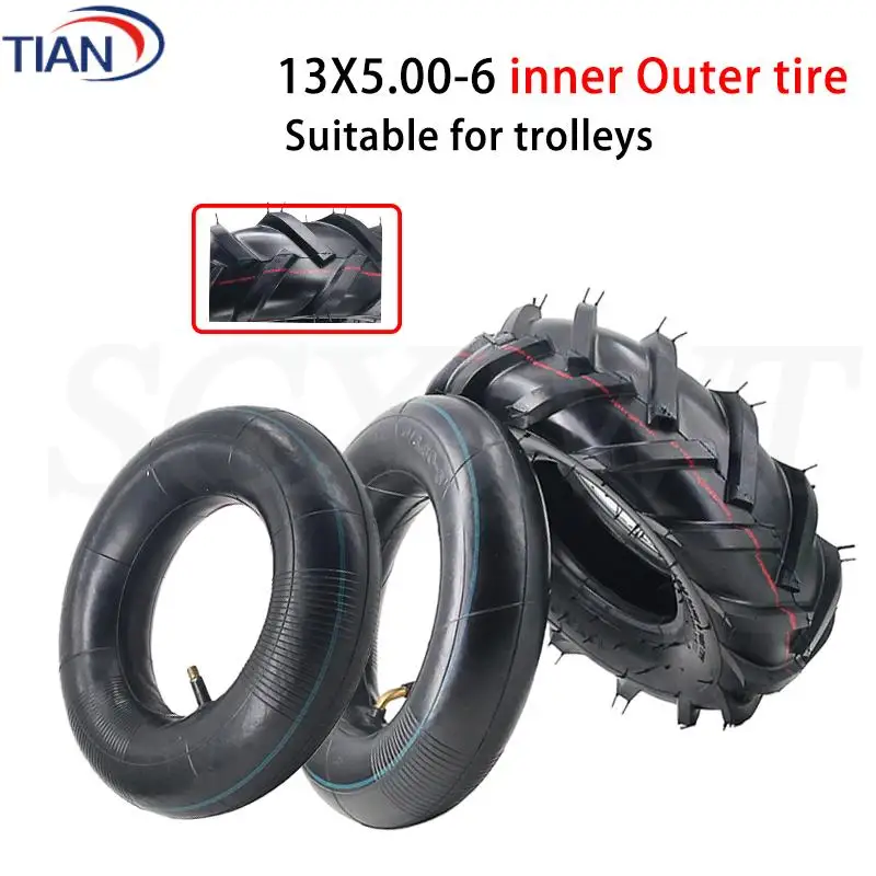 Шина 13x5.00-6 с толстой рисовкой протектора, камера 4.10/3.50-6, подходит для внедорожных песчаных шин, замена шин для картов.
Шина 13x5.00-6 с толстой рисовкой протектора, камера 4.10/3.50-6, подходит для внедорожных песчаных шин, замена шин для картов.