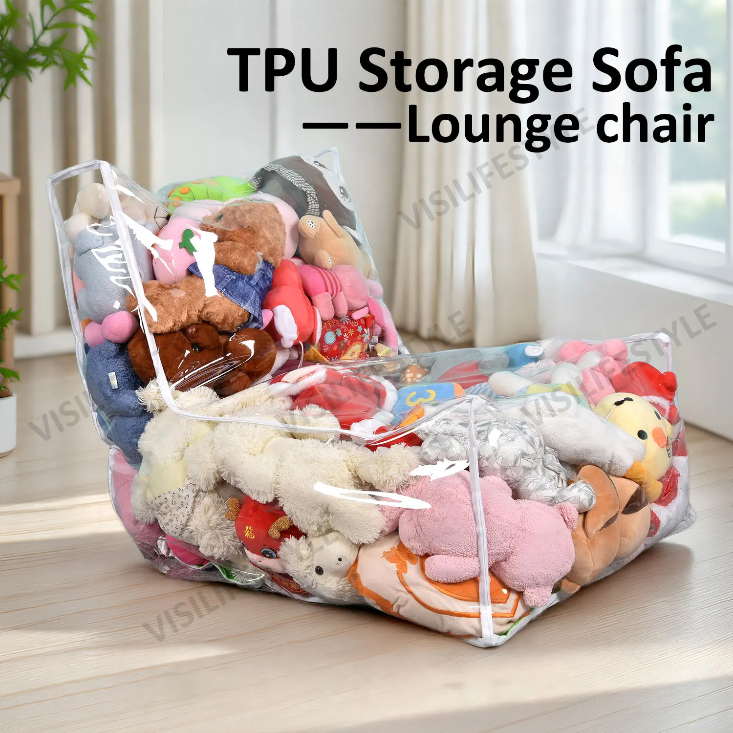 Transparent Small Sofa Cover, Storage Sofa Cover That Can Be Filled With Dolls, Lazy Sofa Soft And Comfortable Home Lounge Chair
Transparent Small Sofa Cover, Storage Sofa Cover That Can Be Filled With Dolls, Lazy Sofa Soft And Comfortable Home Lounge Chair