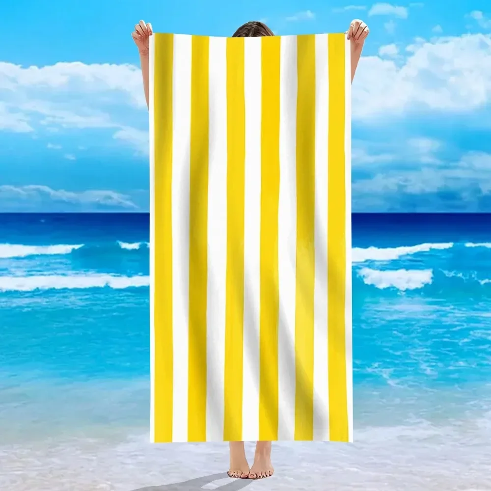 Yellow Stripe Microfiber Beach Towel Quick Fast Dry Trend Pattern Beach Towel Oversized Blanket Lightweight Towel Bathtowel
Yellow Stripe Microfiber Beach Towel Quick Fast Dry Trend Pattern Beach Towel Oversized Blanket Lightweight Towel Bathtowel
