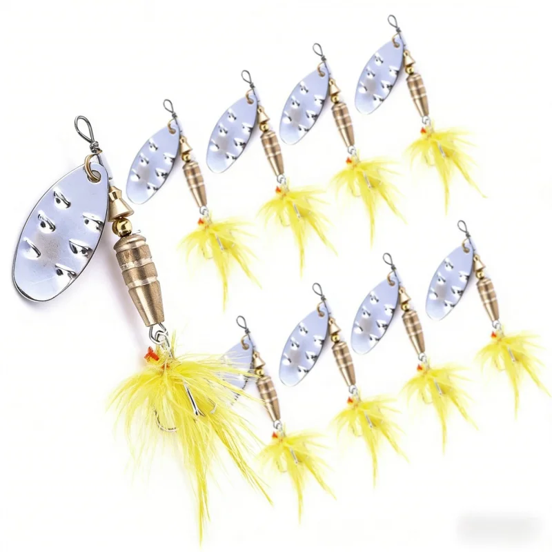 Металлические блесны-крючки с перьями, 4G, легкие, 8 см, приманка, 10 шт. в упаковке, рыболовные снасти и принадлежности
Металлические блесны-крючки с перьями, 4G, легкие, 8 см, приманка, 10 шт. в упаковке, рыболовные снасти и принадлежности
