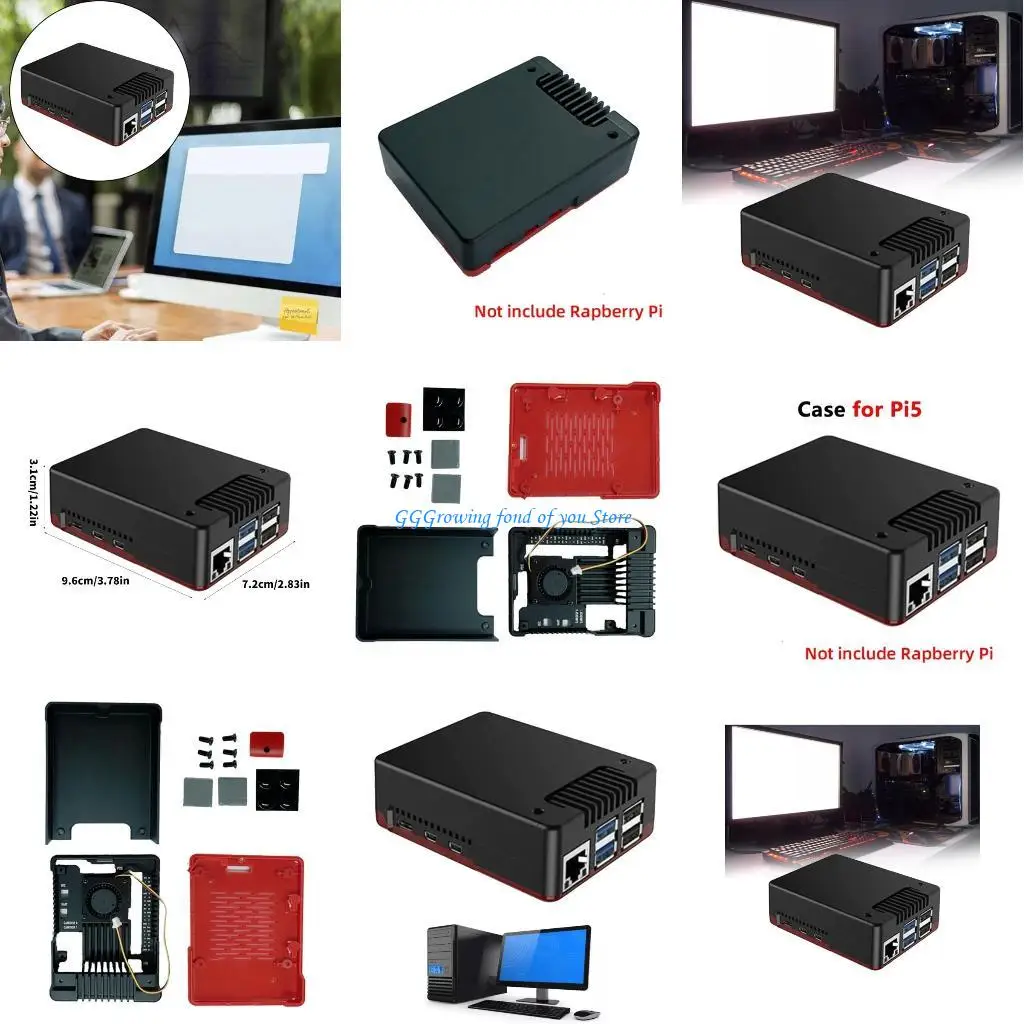 H9EB Compact Aluminum Case Argon for RPI5 Passive Cooling Metal Enclosure
H9EB Compact Aluminum Case Argon for RPI5 Passive Cooling Metal Enclosure