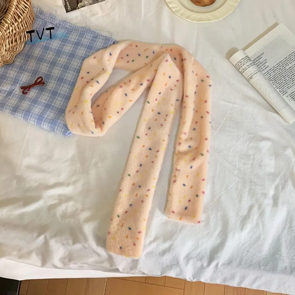 Fashion Colorful Dopamine Dot Scarf Narrow Thickened Cashmere Knitted Scarf Korean Style Windproof Winter Neck Warmer Daily
Fashion Colorful Dopamine Dot Scarf Narrow Thickened Cashmere Knitted Scarf Korean Style Windproof Winter Neck Warmer Daily