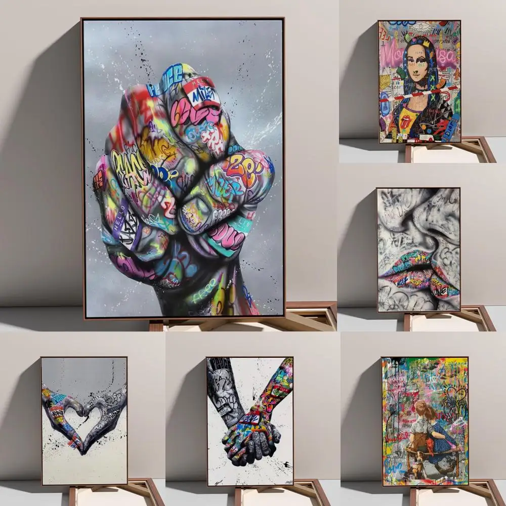 Banksy Street Graffiti Collage Monkey Poster Prints Oil Painting Mural Living Room Home Decoration Party Evening Cover
Banksy Street Graffiti Collage Monkey Poster Prints Oil Painting Mural Living Room Home Decoration Party Evening Cover