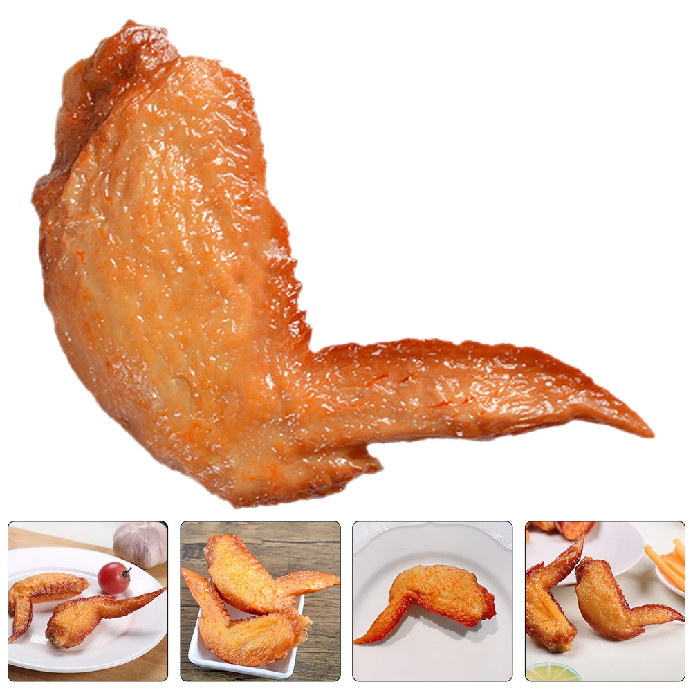 4 Pcs Roasted Chicken Wing Ornaments Orange Artificial Food Display Model Simulation Props Decor Accessories Montessori Toys
4 Pcs Roasted Chicken Wing Ornaments Orange Artificial Food Display Model Simulation Props Decor Accessories Montessori Toys