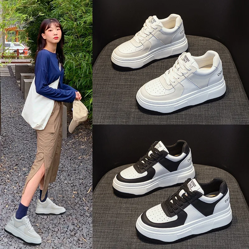 Women's Sporty Casual Shoes Thick Bottom Flat Laced Lightweight Sneakers Universal Style Autumn New Arrival Student Flats
Women's Sporty Casual Shoes Thick Bottom Flat Laced Lightweight Sneakers Universal Style Autumn New Arrival Student Flats