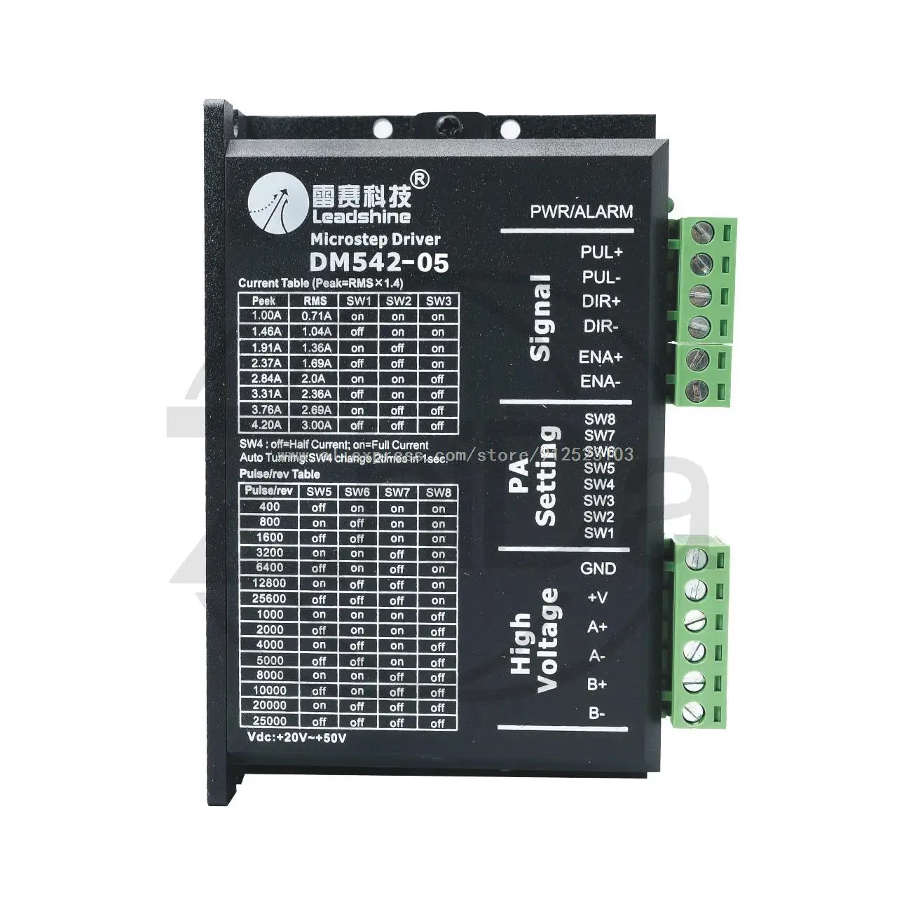 Оригинальный драйвер шагового двигателя Leadshine DM542/DM542C/DM542S 57 — M542/M542-05, двухфазная плата контроллера двигателя
Оригинальный драйвер шагового двигателя Leadshine DM542/DM542C/DM542S 57 — M542/M542-05, двухфазная плата контроллера двигателя