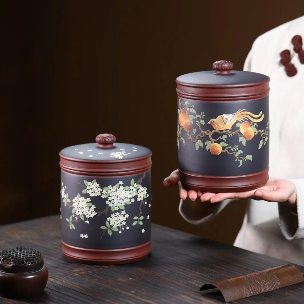 Yixing Purple Clay Large High-End Storage Jar, Pu'er Sealed Household Canister, Tea Aging Jar
Yixing Purple Clay Large High-End Storage Jar, Pu'er Sealed Household Canister, Tea Aging Jar