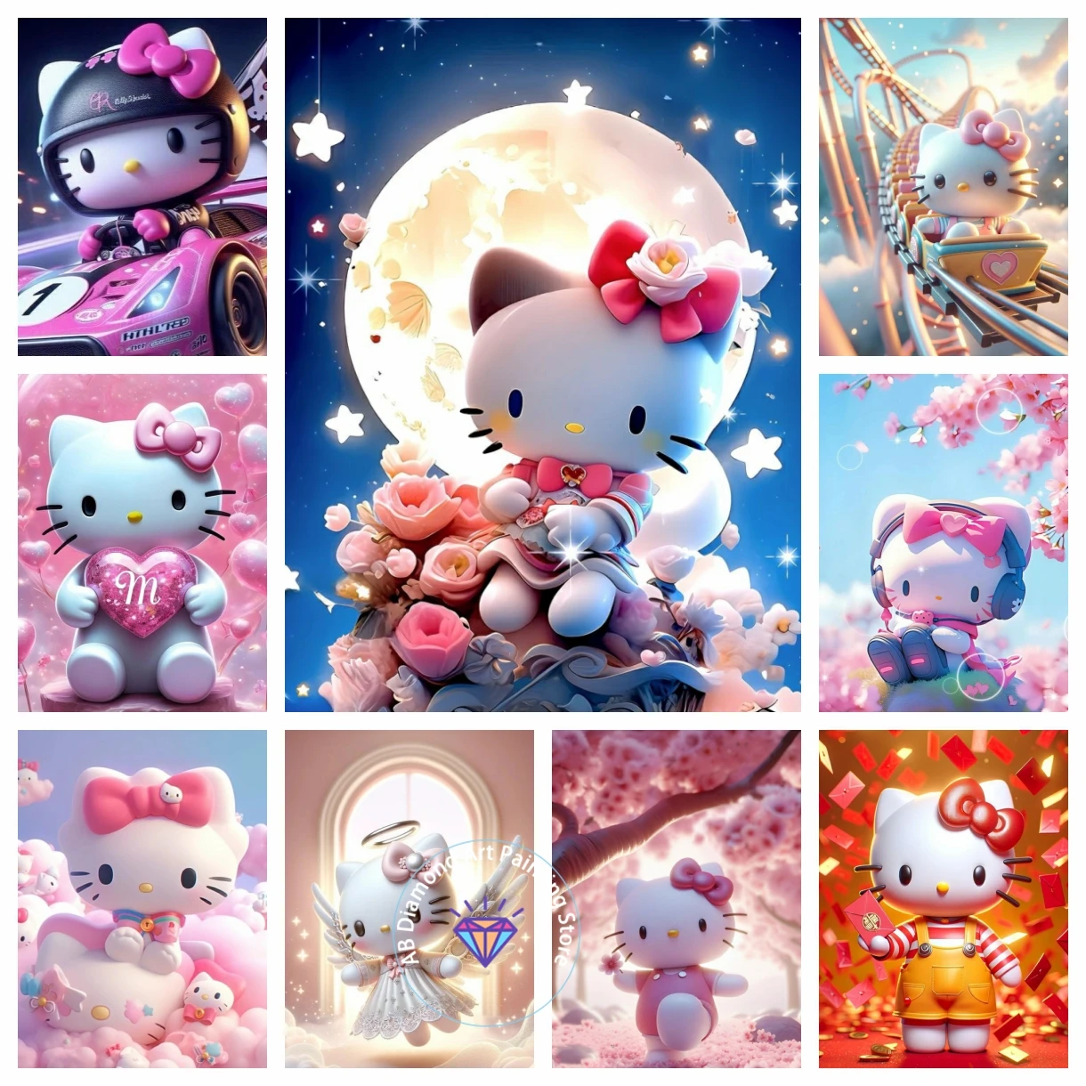 Hello Kitty Sanrio AB Diamond Painting Kit 5D DIYDiamond Embroidery Cross Stitch Handmade Art Gift Crafts Home Decor
Hello Kitty Sanrio AB Diamond Painting Kit 5D DIYDiamond Embroidery Cross Stitch Handmade Art Gift Crafts Home Decor