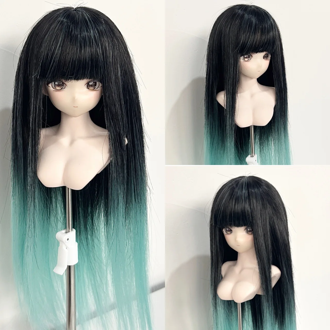 Black Green Gradient Full Bang Long Straight Wig for 1/3 1/4 1/6 BJD Doll Wig Heat Resistant Silk Dolls Accessories Toys
Black Green Gradient Full Bang Long Straight Wig for 1/3 1/4 1/6 BJD Doll Wig Heat Resistant Silk Dolls Accessories Toys