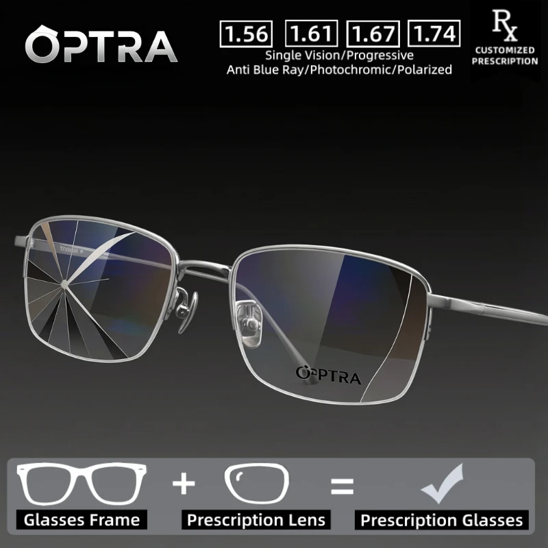 Очки OPTRA Half-Frame: минималистичные, ультралегкие, с защитой от синего света, фотохромные, для коррекции близорукости, с возможностью индивидуального заказа по рецепту
Очки OPTRA Half-Frame: минималистичные, ультралегкие, с защитой от синего света, фотохромные, для коррекции близорукости, с возможностью индивидуального заказа по рецепту