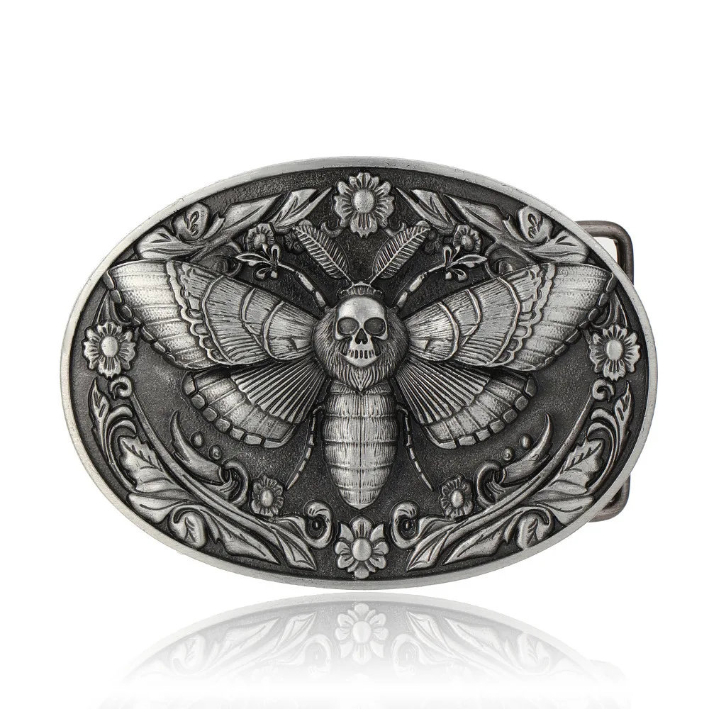 Retro Skull Butterfly Pattern Belt Buckle - Men's Western Cowboy Personalized Fashion Accessories
Retro Skull Butterfly Pattern Belt Buckle - Men's Western Cowboy Personalized Fashion Accessories