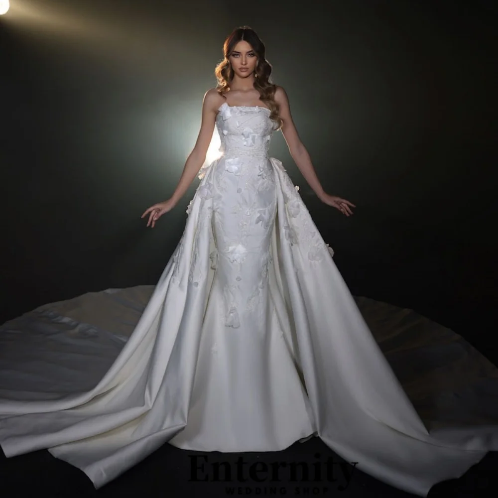 Customized Zipper Wedding Dresses Boat Neck Sleeveless For Women Charming Simple Flower Applique Bridal Gowns Vestidos De Novia
Customized Zipper Wedding Dresses Boat Neck Sleeveless For Women Charming Simple Flower Applique Bridal Gowns Vestidos De Novia
