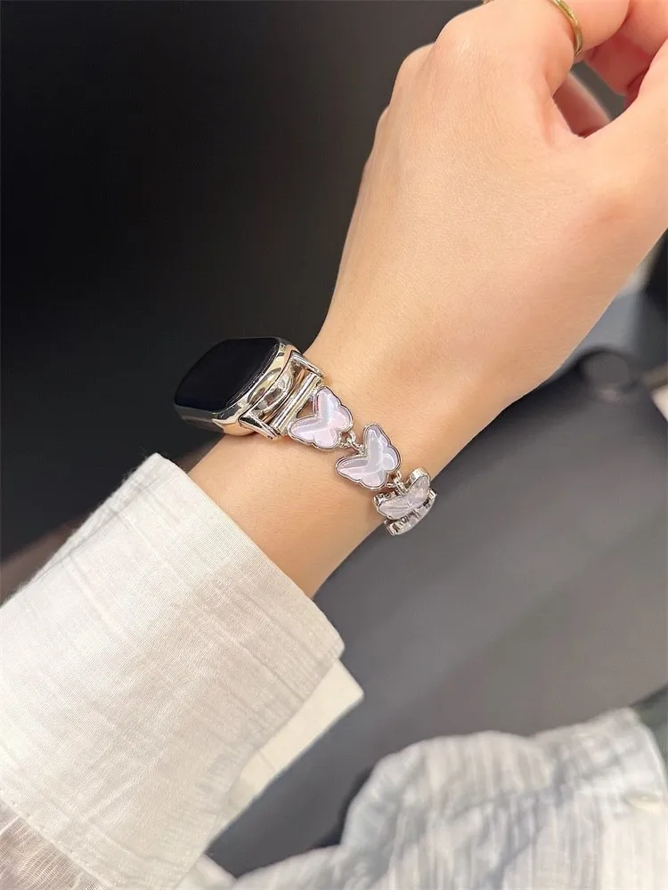 Butterfly studded diamond chain strap suitable for use Xiaomi Band 8Pro/9Pro,For Mi band 3/4/5/6/7,8/8NFC/9/9NFC/10/10NFC,For Re
Butterfly studded diamond chain strap suitable for use Xiaomi Band 8Pro/9Pro,For Mi band 3/4/5/6/7,8/8NFC/9/9NFC/10/10NFC,For Re