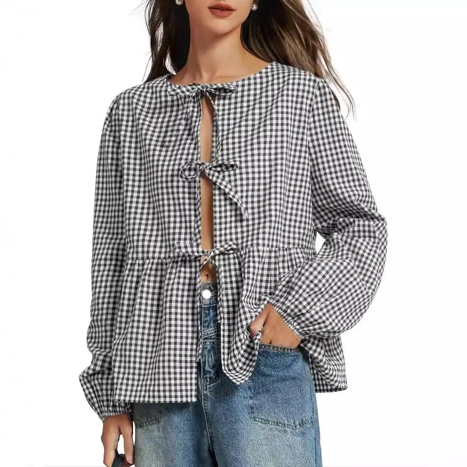 Women's Lace-Up irt Strap Cute Sle Bubble Sve Long Geometric Print Faionable Women's Clothing
Women's Lace-Up irt Strap Cute Sle Bubble Sve Long Geometric Print Faionable Women's Clothing