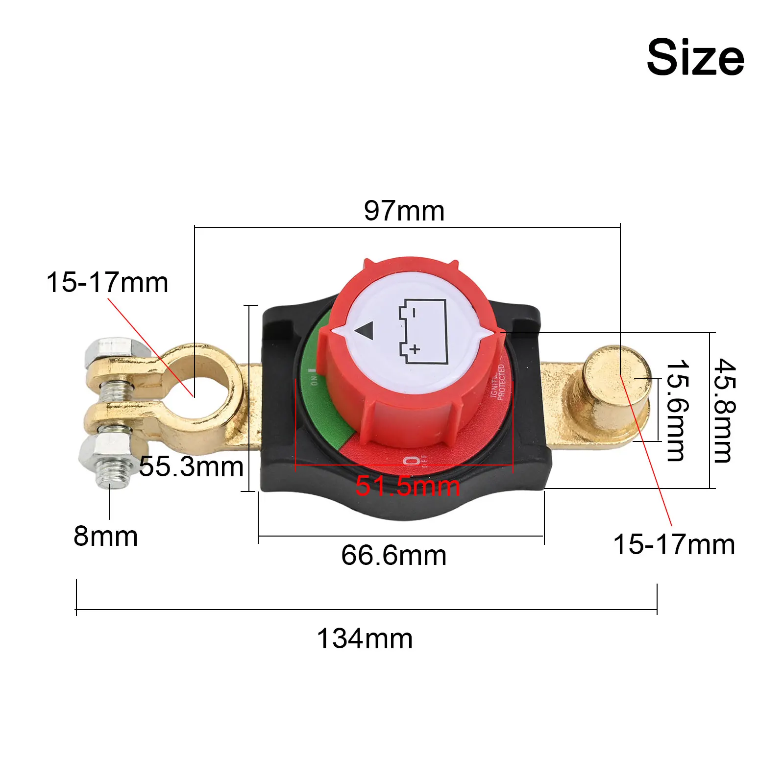12-48V Top Post Battery Disconnect Switch Heavy-Duty Battery Disconnect Switch Waterproof Marine Battery Switch For Car Vehicle
12-48V Top Post Battery Disconnect Switch Heavy-Duty Battery Disconnect Switch Waterproof Marine Battery Switch For Car Vehicle