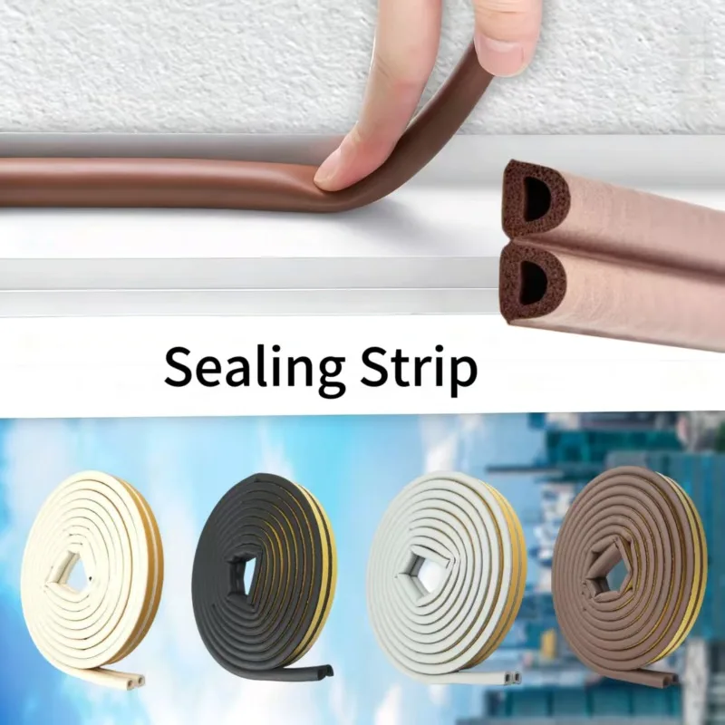5/10 Meters Door Window Sealing Strip Self Adhesive Dustproof Soundproof Foam Seal Tape Weatherstrip Anti-Collision Rubber Seal
5/10 Meters Door Window Sealing Strip Self Adhesive Dustproof Soundproof Foam Seal Tape Weatherstrip Anti-Collision Rubber Seal