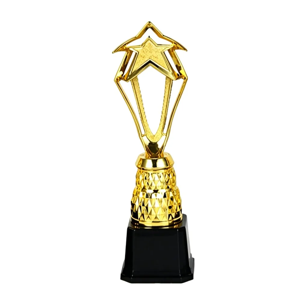 21/24/26.5/28.5 CM Winner's Achievement Trophy Plastic Material Star Design Reward Prize Cup Golden Color Star Plastic Trophy
21/24/26.5/28.5 CM Winner's Achievement Trophy Plastic Material Star Design Reward Prize Cup Golden Color Star Plastic Trophy