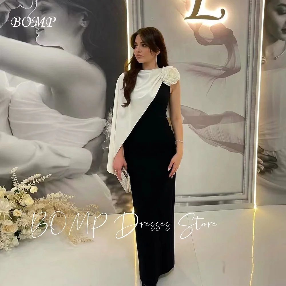 BOMP Exquisite Contrast Color Evening Dress with Rose Jacket Floor Length Straight Satin Formal Occasion Party Gown Customized
BOMP Exquisite Contrast Color Evening Dress with Rose Jacket Floor Length Straight Satin Formal Occasion Party Gown Customized