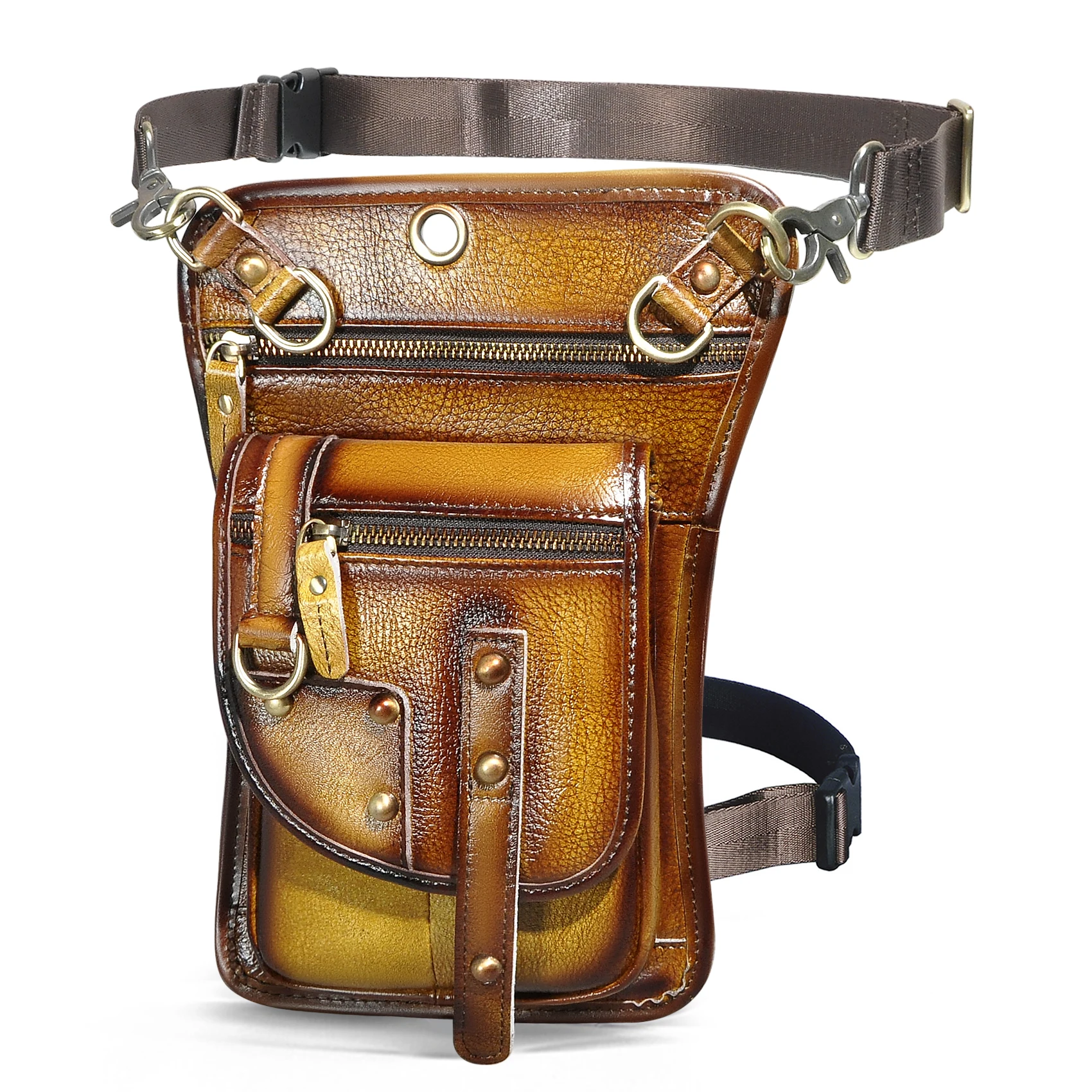 Quality Leather Men Design Casual 8" Tablet Messenger Sling Bag Multifunction Fashion Travel Waist Belt Pack Leg Drop Bag 2141l
Quality Leather Men Design Casual 8" Tablet Messenger Sling Bag Multifunction Fashion Travel Waist Belt Pack Leg Drop Bag 2141l