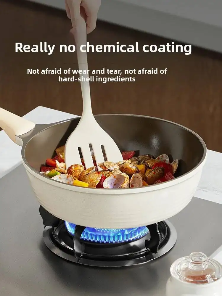 Uncoated Flat Bottom Household Steak Frying Pan Induction Cooker Gas Stove Special
Uncoated Flat Bottom Household Steak Frying Pan Induction Cooker Gas Stove Special