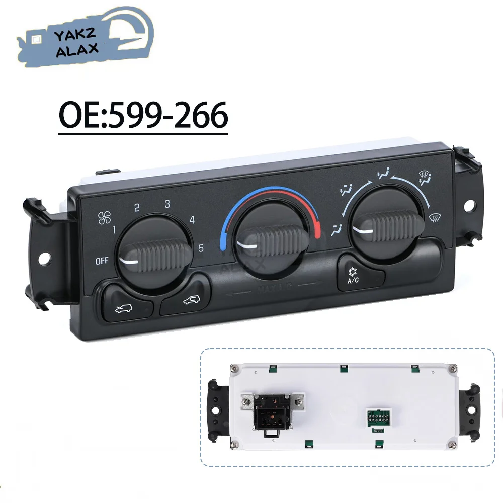 599-266 Front Climate Control Module A/C Heater Air Conditioning Panel for 1999-2002 Chevy Silverado Suburban GMC Sierra Yukon 
599-266 Front Climate Control Module A/C Heater Air Conditioning Panel for 1999-2002 Chevy Silverado Suburban GMC Sierra Yukon